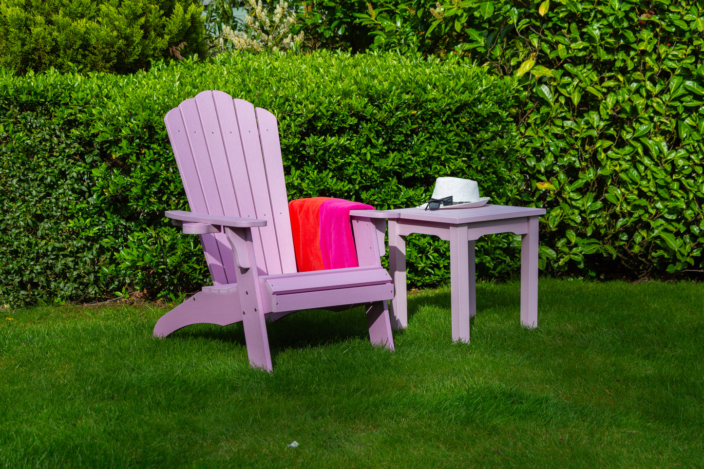 Winawood Wood Effect Side Table - L49.3cm x D49.3cm x H53cm - Royal Lavender