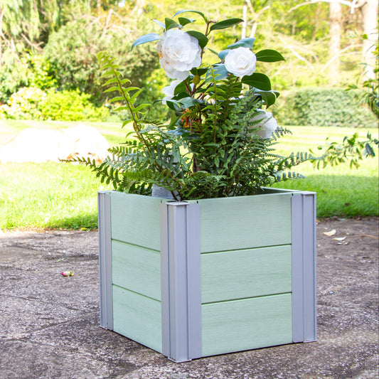 Winawood Wood Effect Small Cube Planter