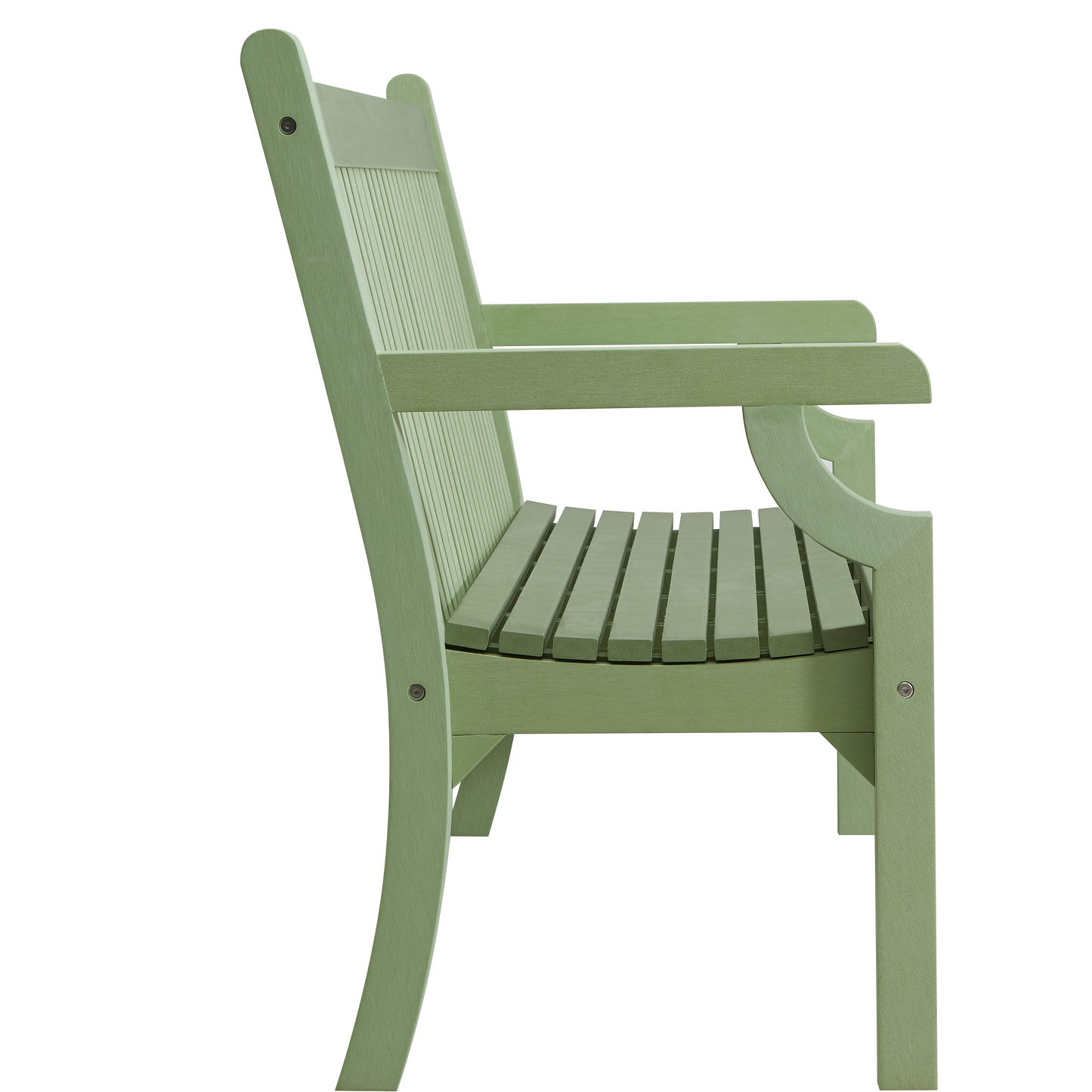 Winawood Sandwick 2 Seater Wood Effect Bench - Duck Egg Green