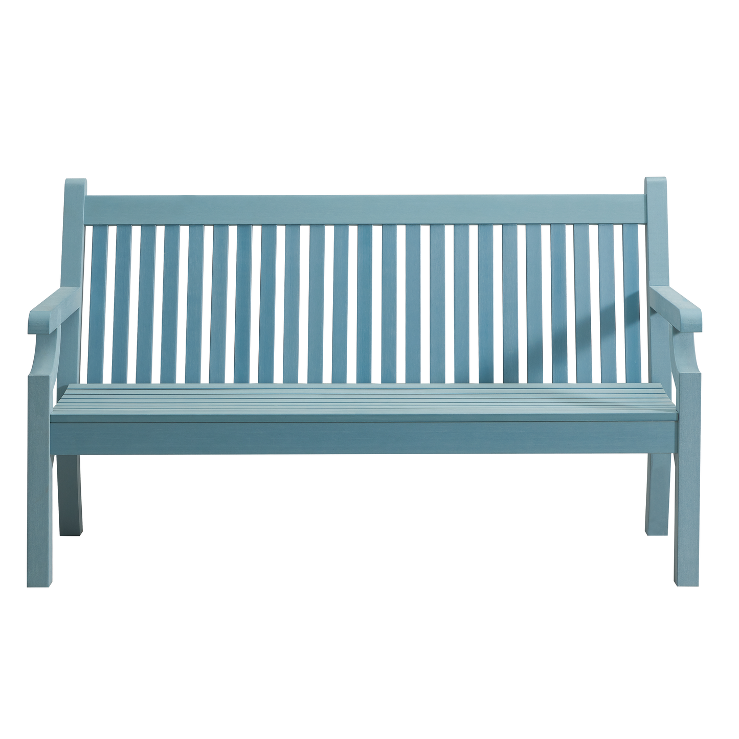 Winawood Sandwick 3 Seater Wood Effect Bench - Powder Blue