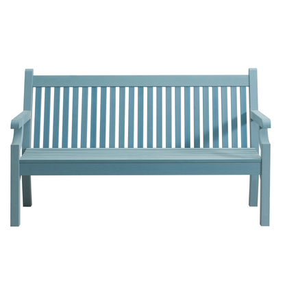 Winawood Sandwick 3 Seater Wood Effect Bench - Powder Blue