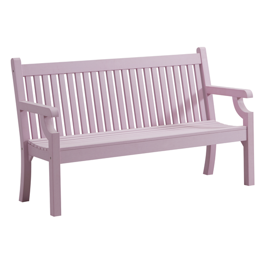 Winawood Sandwick 3 Seater Wood Effect Bench - Petal Lilac