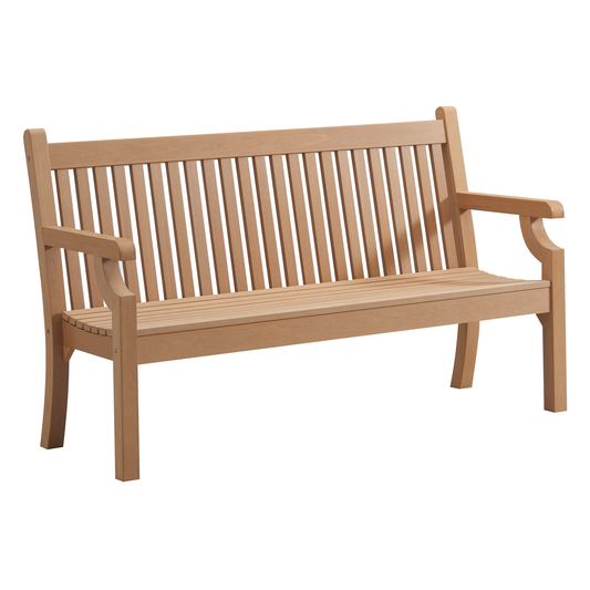 Winawood Sandwick 3 Seater Wood Effect Bench - New Teak