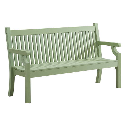 Winawood Sandwick 3 Seater Wood Effect Bench - Duck Egg Green