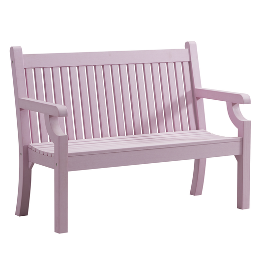 Winawood Sandwick 2 Seater Wood Effect Bench - Petal Lilac