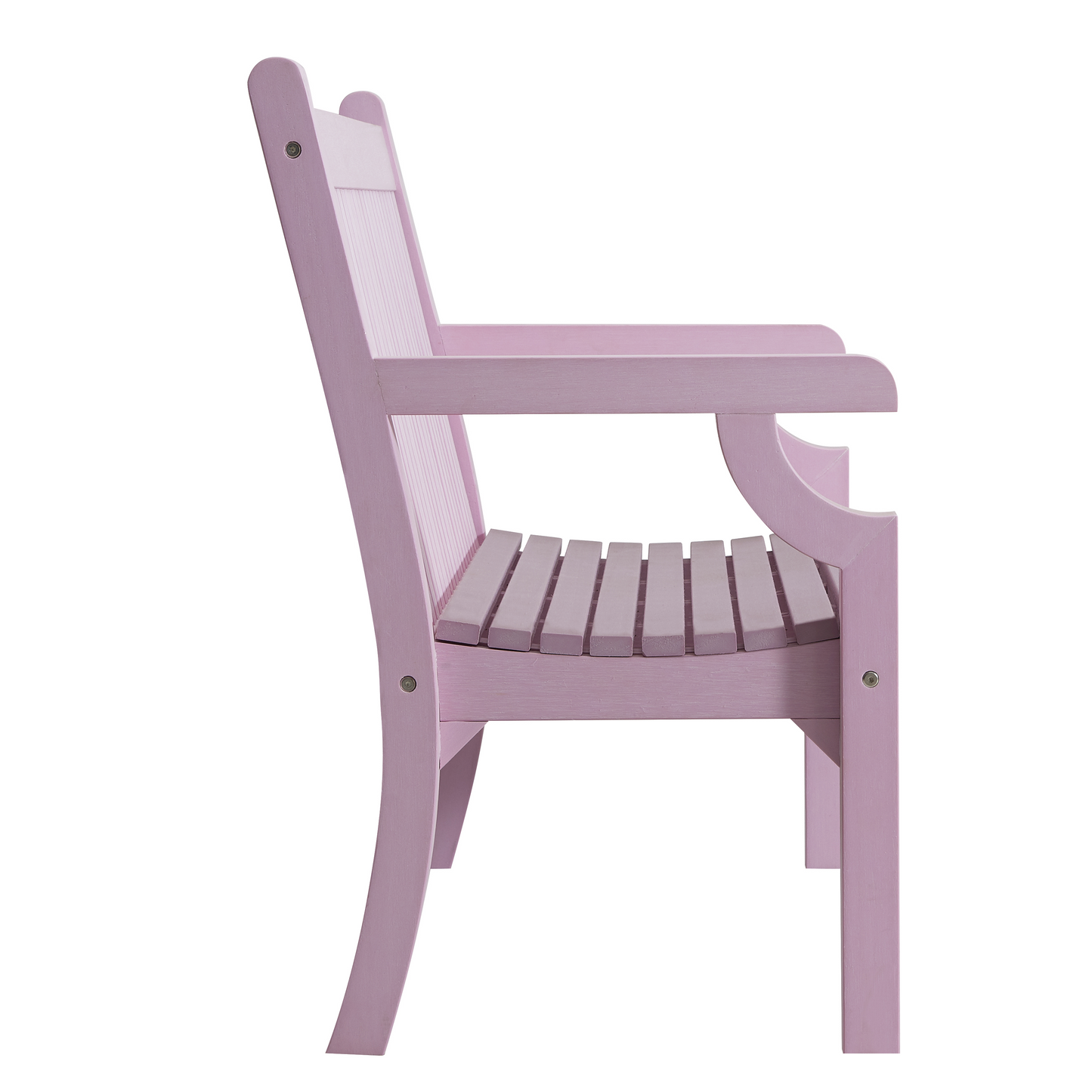 Winawood Sandwick 2 Seater Wood Effect Bench - Petal Lilac