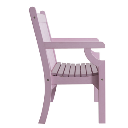 Winawood Sandwick 2 Seater Wood Effect Bench - Petal Lilac