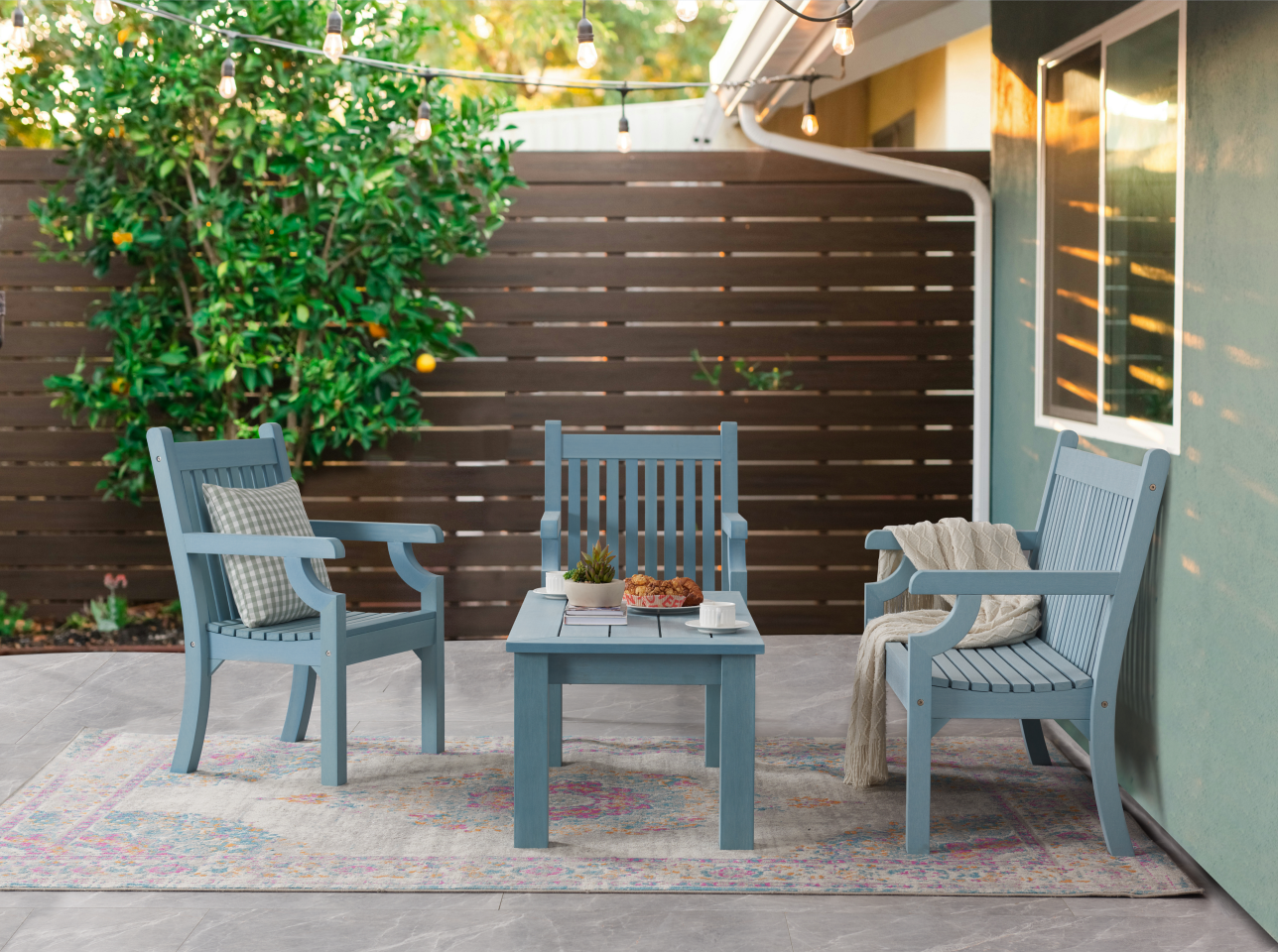 Winawood Wood Effect Coffee Table - L120cm x D61cm x H48cm