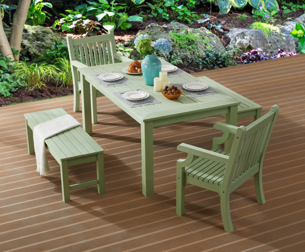 Winawood Wood Effect Rectangular Dining Table - L170cm x D98.3cm x H76cm