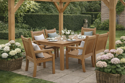 Winawood Wood Effect Rectangular Dining Table - L170cm x D98.3cm x H76cm