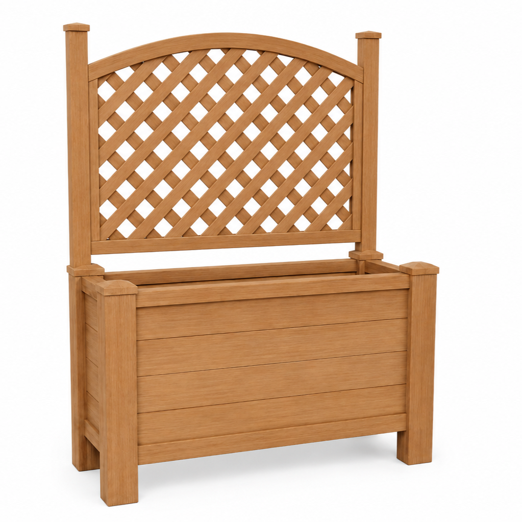 Winawood Blenheim Raised Large Rectangular Planter With Trellis