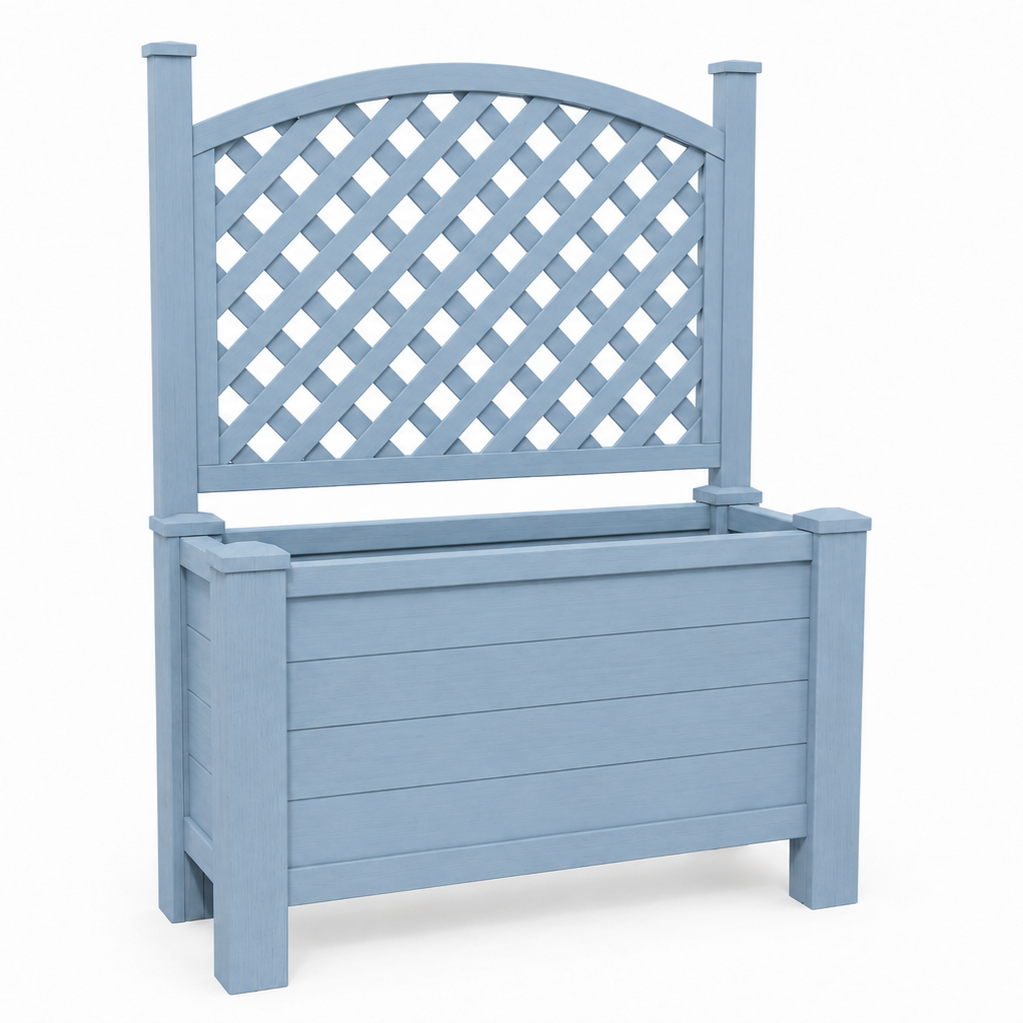 Winawood Blenheim Raised Large Rectangular Planter With Trellis