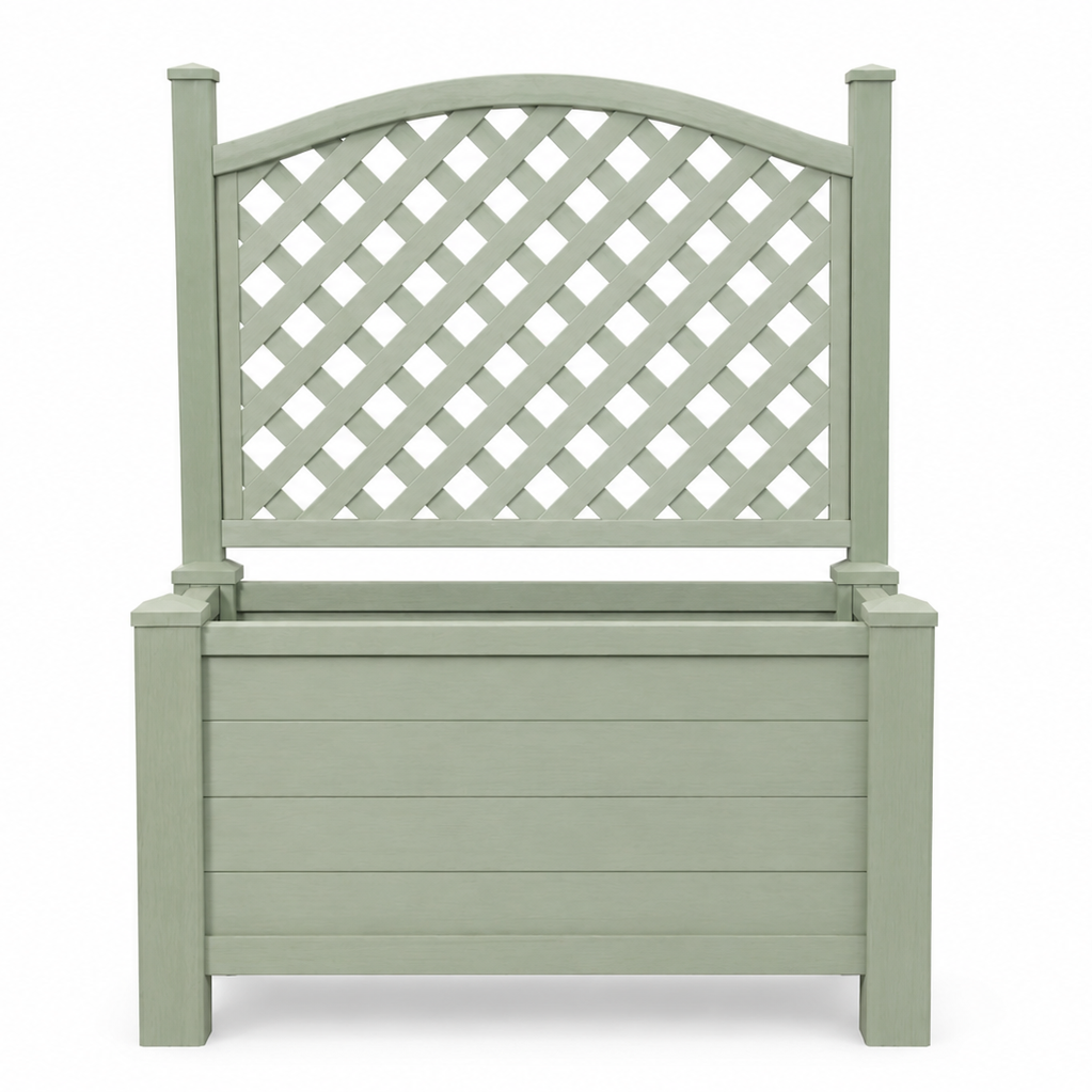 Winawood Blenheim Raised Large Rectangular Planter With Trellis