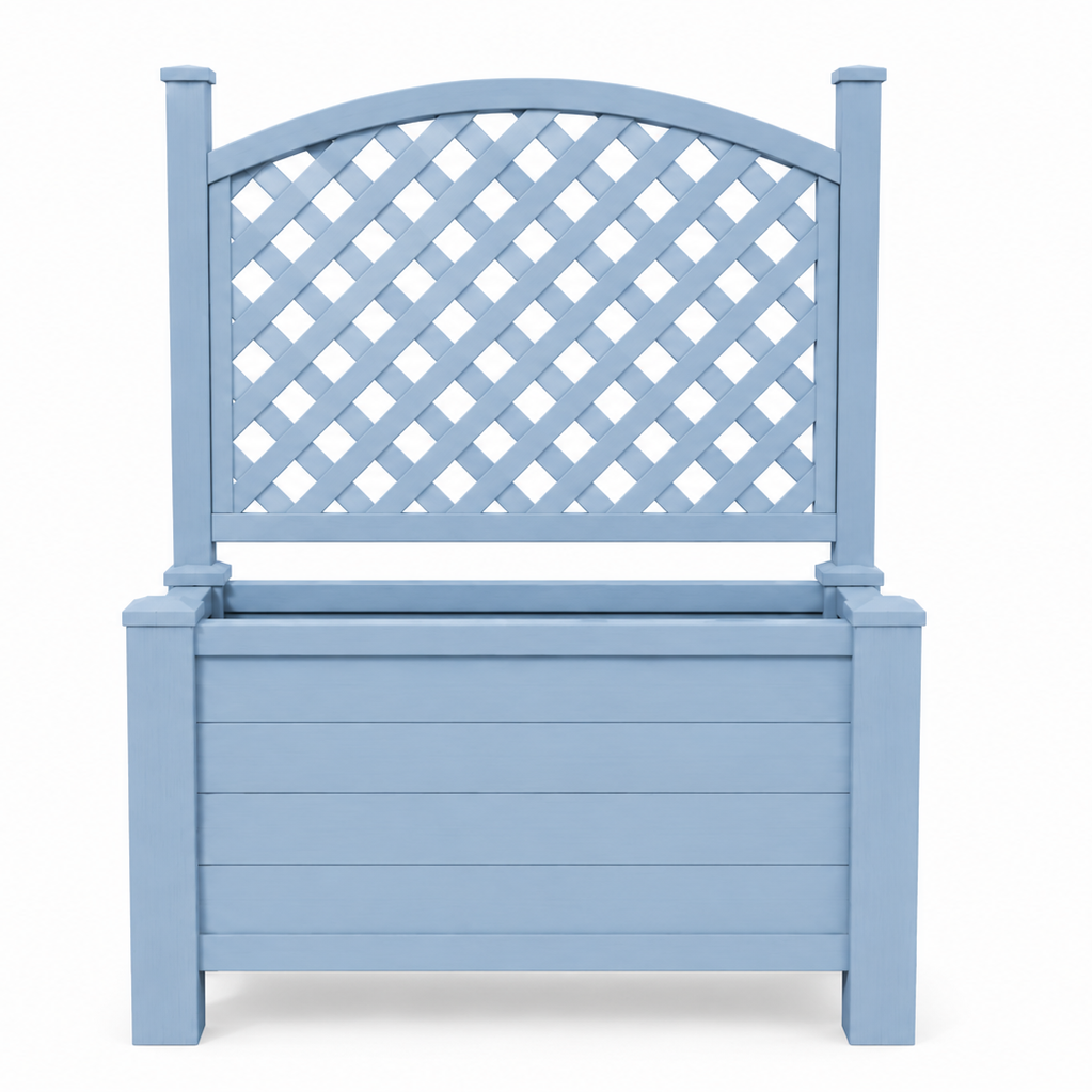 Winawood Blenheim Raised Large Rectangular Planter With Trellis
