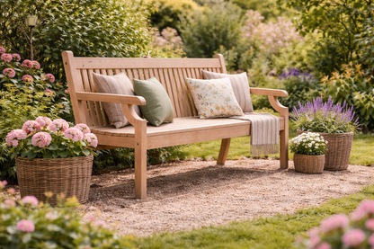 Winawood Sandwick 4 Seater Wood Effect Bench