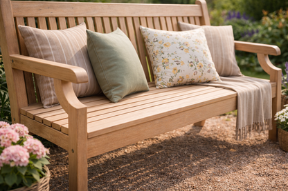 Winawood Sandwick 4 Seater Wood Effect Bench