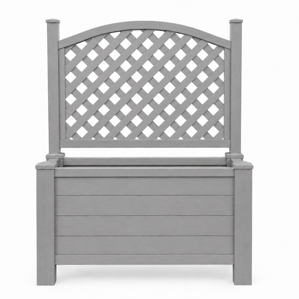 Winawood Blenheim Raised Large Rectangular Planter With Trellis
