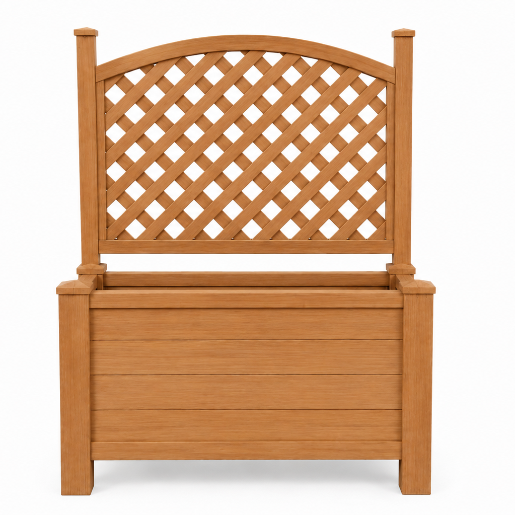 Winawood Blenheim Raised Large Rectangular Planter With Trellis