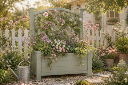 Winawood Blenheim Raised Large Rectangular Planter With Trellis
