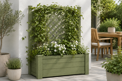 Winawood Blenheim Large Rectangular Planter with Trellis