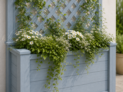 Winawood Blenheim Raised Large Rectangular Planter With Trellis