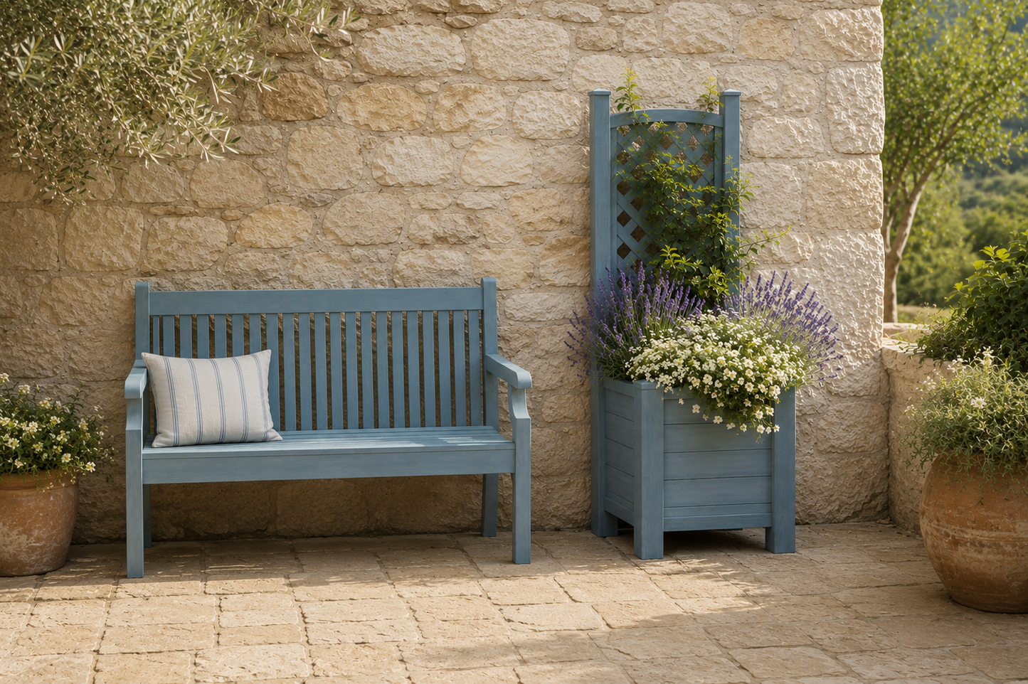 Winawood Blenheim Raised Square Planter with Trellis