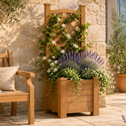 Winawood Blenheim Raised Square Planter with Trellis