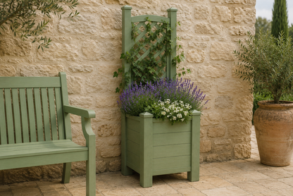 Winawood Blenheim Raised Square Planter with Trellis