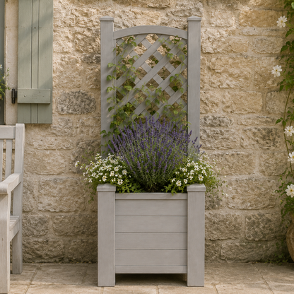 Winawood Blenheim Raised Square Planter with Trellis