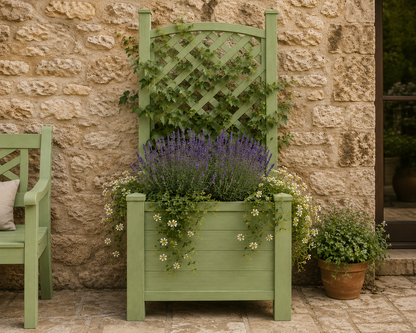Winawood Blenheim Raised Rectangular Planter with Trellis