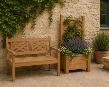 Winawood Blenheim Raised Rectangular Planter with Trellis