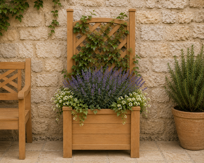 Winawood Blenheim Raised Rectangular Planter with Trellis
