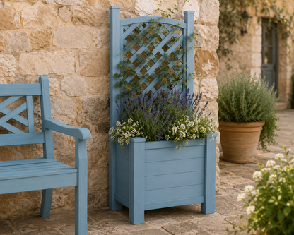 Winawood Blenheim Raised Rectangular Planter with Trellis