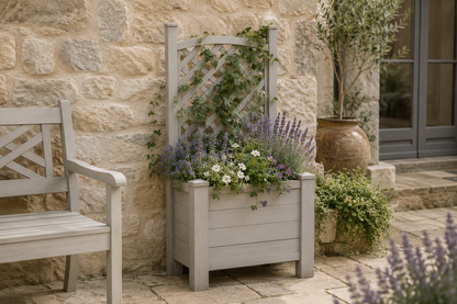 Winawood Blenheim Raised Rectangular Planter with Trellis