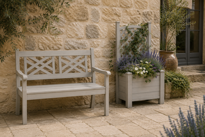 Winawood Blenheim Raised Rectangular Planter with Trellis