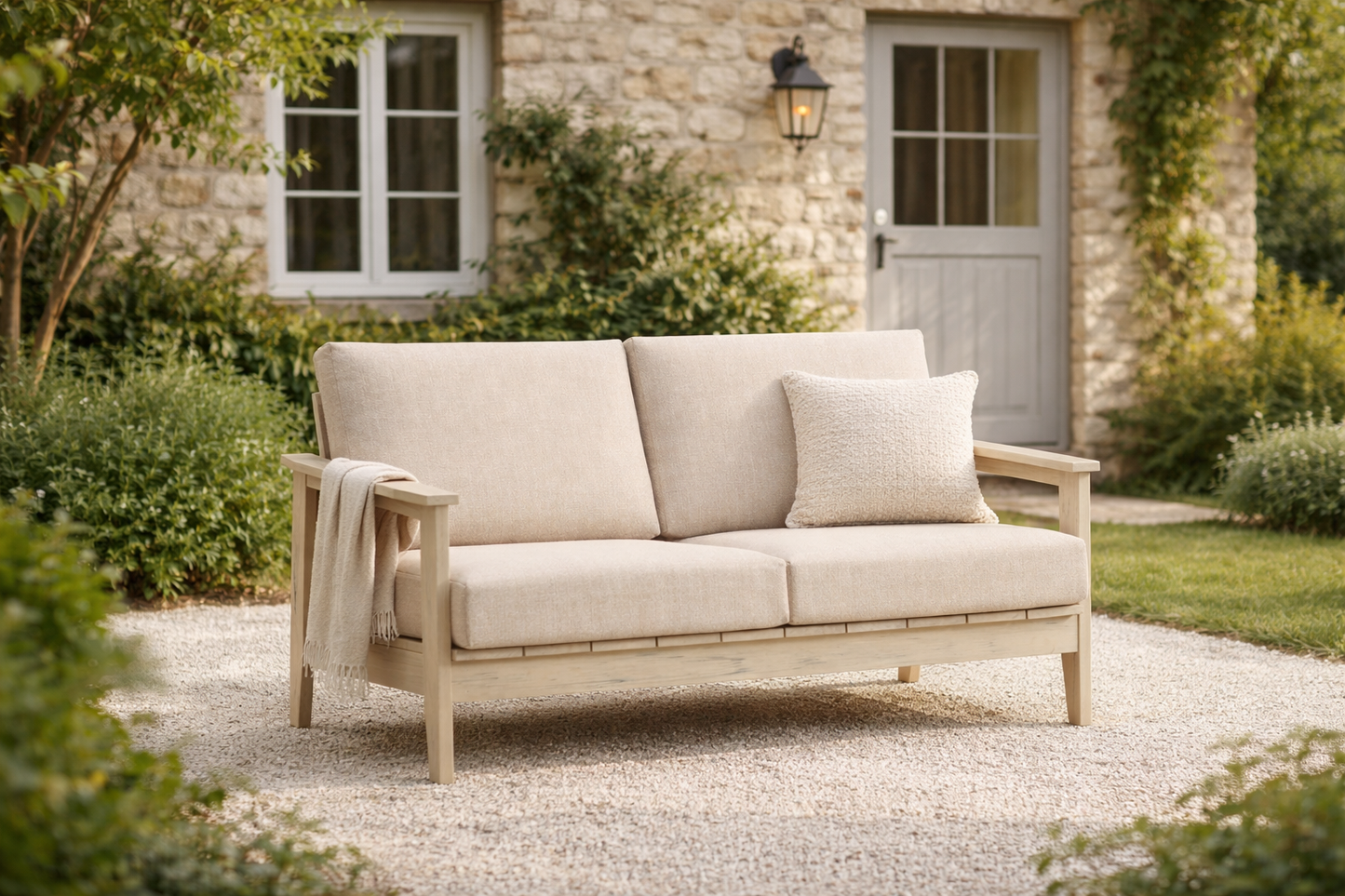 Winawood Skara Wood Effect 2 Seater Sofa