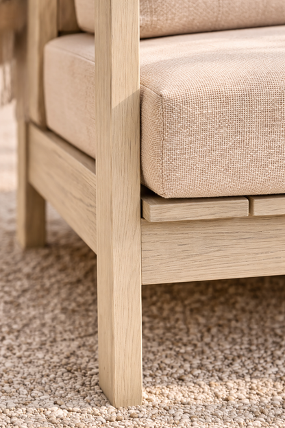 Winawood Skara Wood Effect 2 Seater Sofa