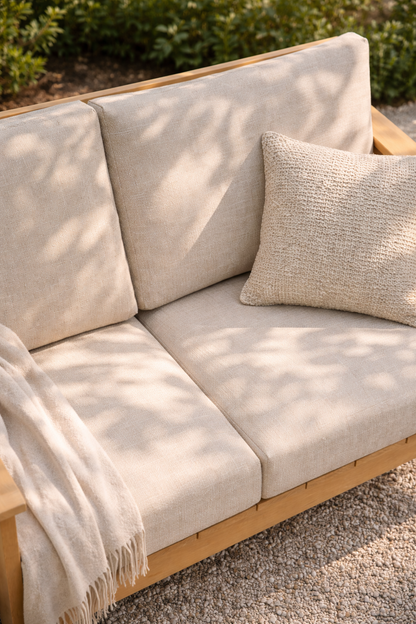 Winawood Skara Wood Effect 2 Seater Sofa