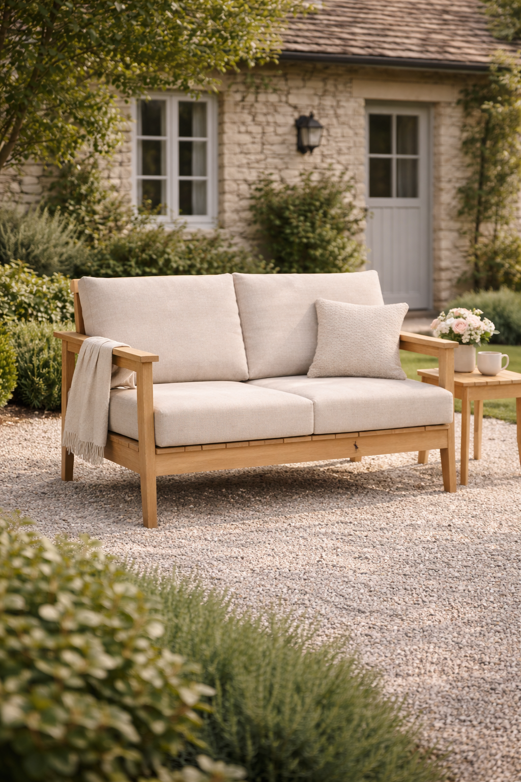 Winawood Skara Wood Effect 2 Seater Sofa