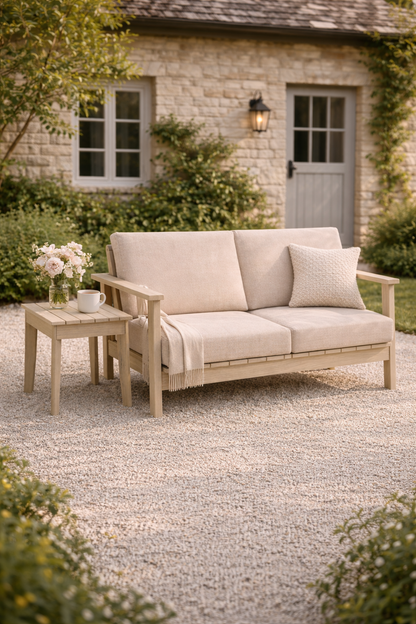 Winawood Skara Wood Effect 2 Seater Sofa