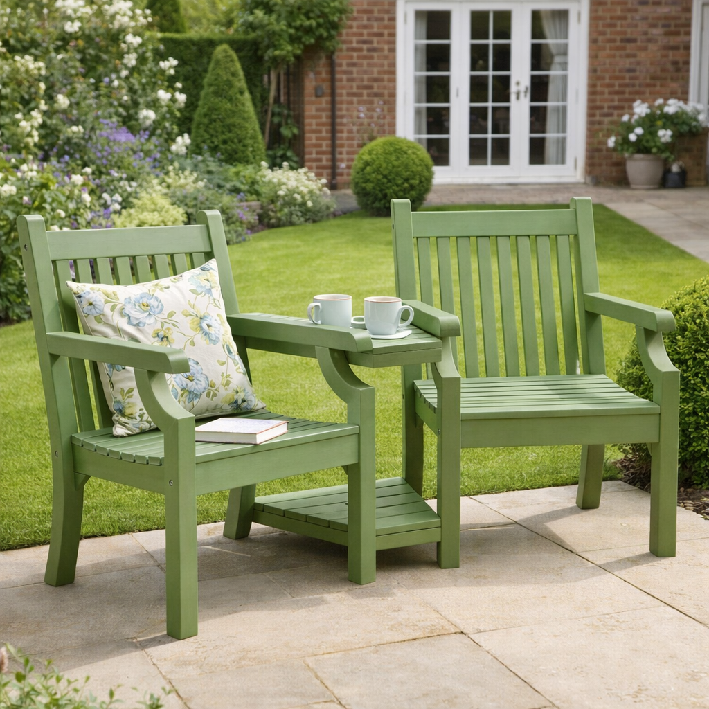 Winawood Sandwick Wood Effect Love Seat