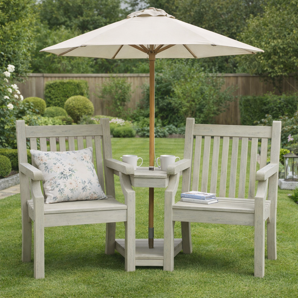 Winawood Sandwick Wood Effect Love Seat