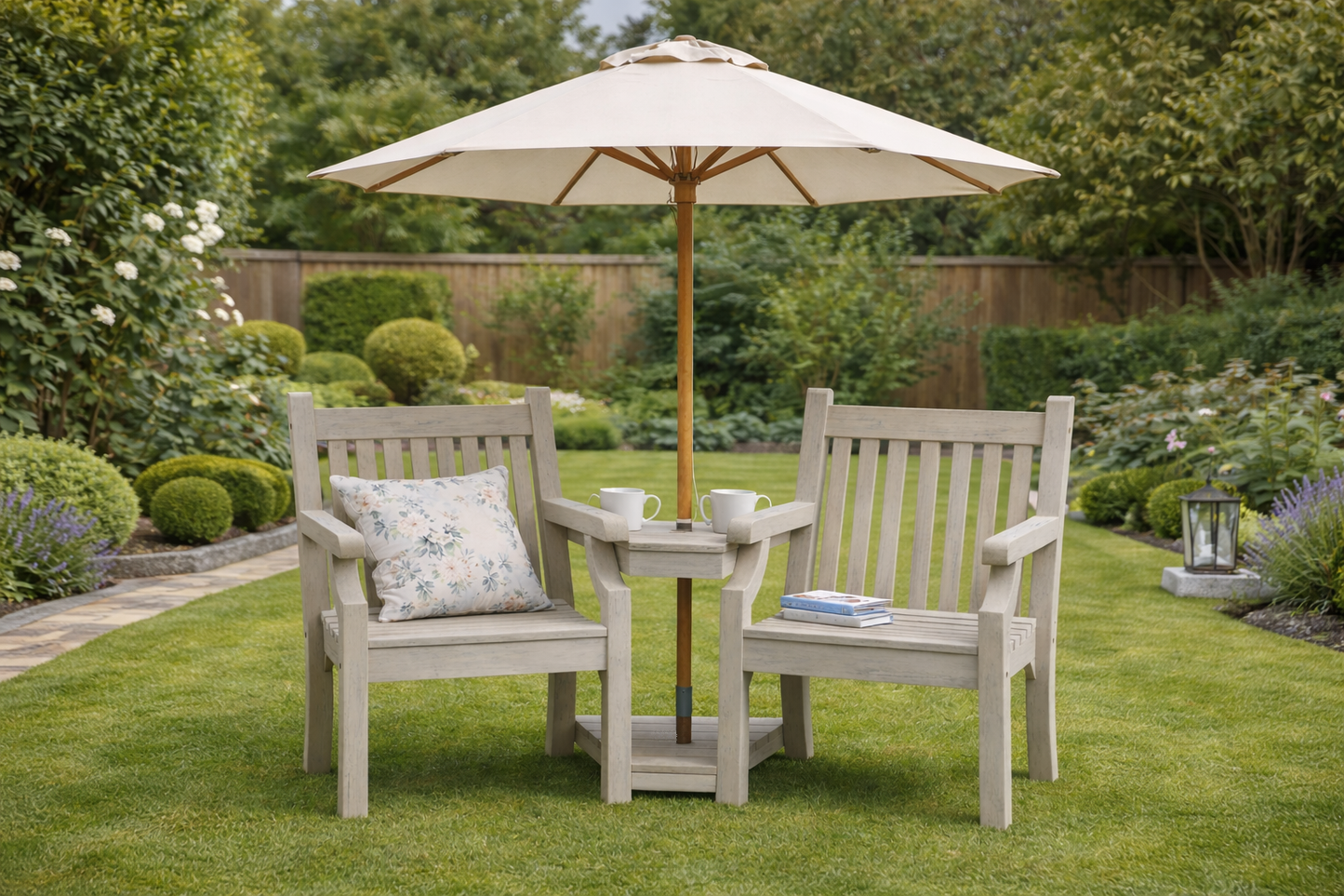 Winawood Sandwick Wood Effect Love Seat