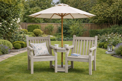 Winawood Sandwick Wood Effect Love Seat