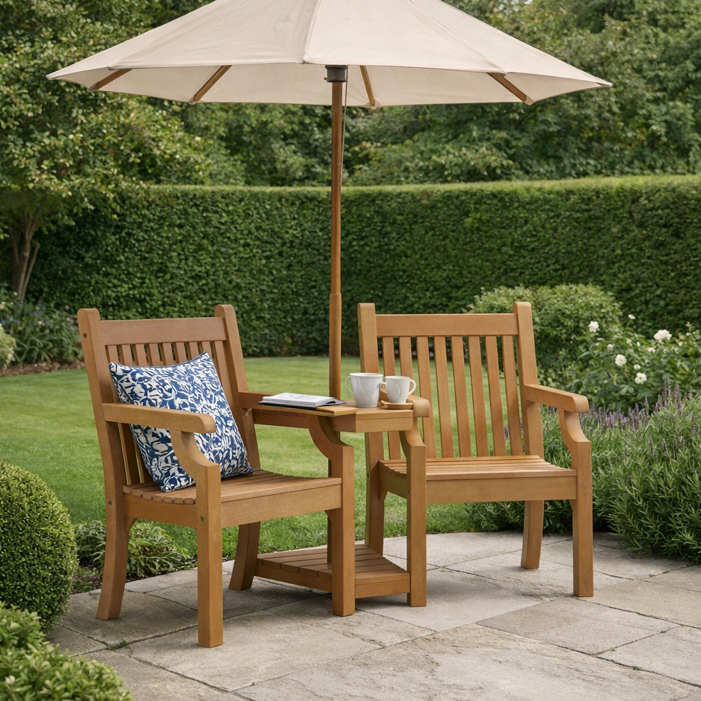 Winawood Sandwick Wood Effect Love Seat