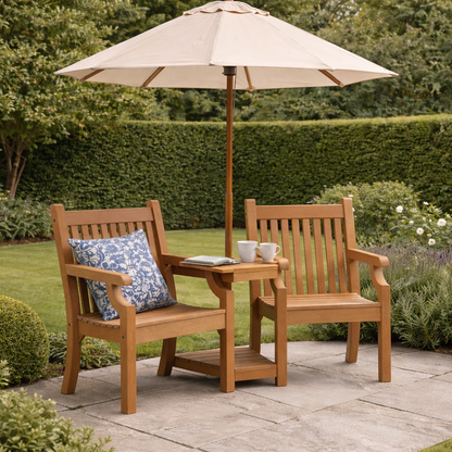 Winawood Sandwick Wood Effect Love Seat