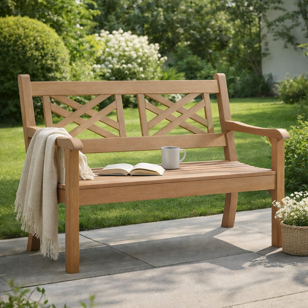 Winawood Speyside 2 Seater Wood Effect Bench