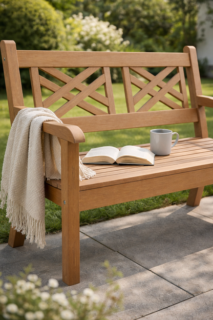 Winawood Speyside 2 Seater Wood Effect Bench