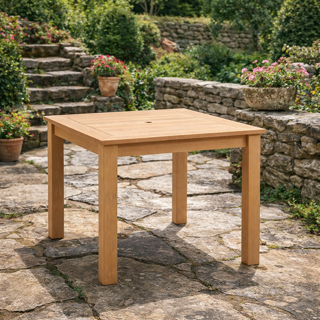 Winawood Wood Effect Square Dining Table - L98.3cm x D98.3cm x H76cm