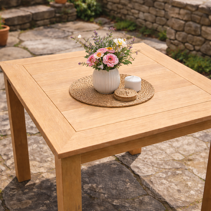 Winawood Wood Effect Square Dining Table - L98.3cm x D98.3cm x H76cm